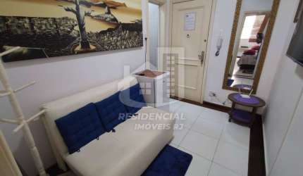 Apto Venda 30m² Saleta e 1Quarto Mobiliado Av Atlântica Copacabana RJ