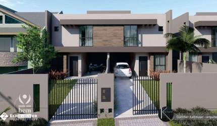 Sobrado com 3 quartos, sendo 1 suíte com Closet, 112 m² á venda por R$ 769.000 - Atuba - Curitiba/PR