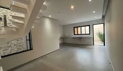 Sobrado Novo 179m² 3 Dormitorios e 3 Suites com 4 Vagas de Garagens