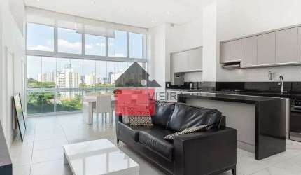 Apartamento Mobiliado com 1 Quarto e 2 banheiros para Alugar, 85 m², Brooklin Paulista, São Paulo,