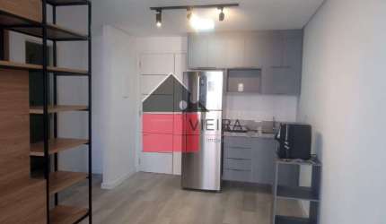 Apartamento para locação, 1 dormitorio,repleto de armarios,geladeira,cama,fogão,lazer,proximo do me
