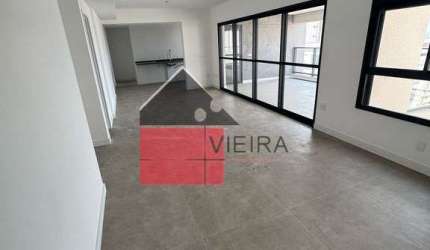 Apartamento 3 suites 2 vagas, ampla varanda, vista panoramica  andar alto à venda, Mirandópolis, Sã