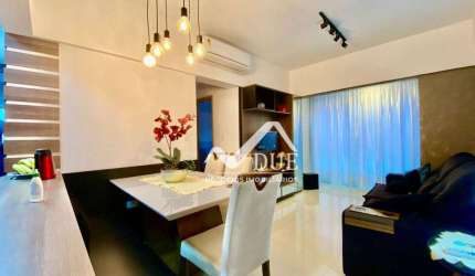 Apartamento com 2 dormitórios à venda, 63 m² por R$ 750.000,00 - Boqueirão - Santos/SP