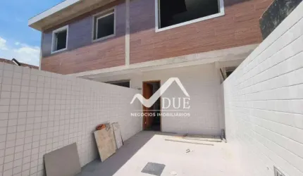 Casa sobreposta alta com 2 suíes e área gourmet à venda, 80 m² por R$ 695.000 - Vila Belmiro - Santos/SP