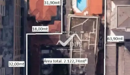 Terreno à venda, 2122 m² por R$ 23.350.000,00 - José Menino - Santos/SP