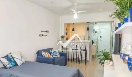 Apartamento com 1 dormitório tipo studio, porteira fechada, completo! 1 vaga coletiva, portaria 24h na quadra da praia. Boqueirão - Santos/SP