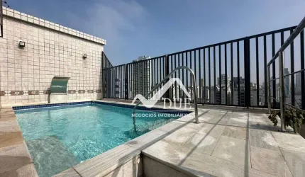 COBERTURA DUPLEX ALTO PADRÃO  com 3 dormitórios à venda, 257 m² por R$ 2.800.000 - Ponta da Praia - Santos/SP