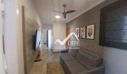 Apartamento com 2 dormitórios à venda, 55 m² por R$ 340.000,00 - Campo Grande - Santos/SP