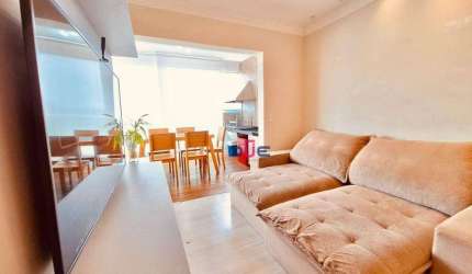Apartamento com 2 dormitórios 1 suite, lazer completisimo andar alto, 88 m² Santos no Campo Grande.