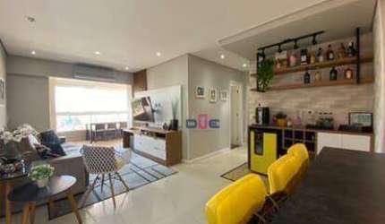Apartamento com 3 dormitórios à venda, 92 m² por R$ 860.000 - Ponta da Praia - Santos/SP