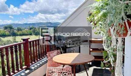 Apartamento Duplex com 3 dormitórios à venda, 125 m² por R$ 620.000,00 - Alto Capivari - Campos do Jordão/SP