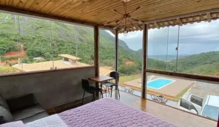 Chácara com Casa Duplex luxo à venda nas Montanhas de Guarapari - Buenos Aires, Vista Esplendorosa para o mar e Pedra do Elefante