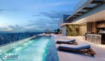 Lançamento Apartamentos à venda 3 quartos, 2 vagas de garagem, lazer completo na cobertura, Praia do Morro, Guarapari-ES