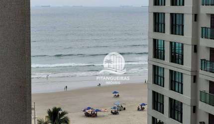 PITANGUEIRAS - NA QUADRA DA PRAIA, 136,38  M² ÚTEIS, 02 VAGAS DE GARAGEM, MARAVILHOSA VISTA MAR, ANDAR MEDIANO, CHURRASQUEIRA E SALÃO DE FESTAS.