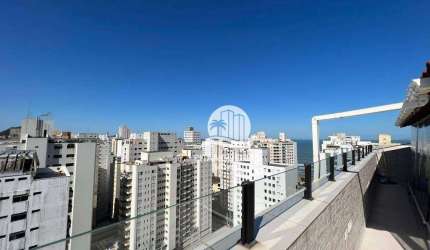 COBERTURA REFORMADA 1 QUADRA DA PRAIA, COM 4 DORMITÓRIOS SENDO 2 SUÍTES