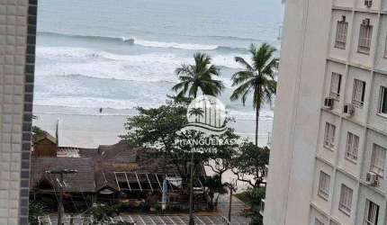 PITANGUEIRAS – NA QUADRA DA PRAIA COM MARAVILHOSA VISTA MAR, VAGA DE GARAGEM DEMARCADA NO PRÉDIO, 95 M² ÚTEIS, CONDONDOMÍNIO BAIXO.