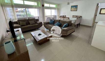 Apartamento com 4 dormitórios para alugar, 134 m² - Pitangueiras - Guarujá/SP