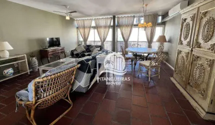 Apartamento com 4 dormitórios para alugar, 134 m²- Pitangueiras - Guarujá/SP