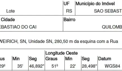 Oportunidade Única em SAO SEBASTIAO DO CAI - RS | Tipo: Terreno | Negociação: Venda Direta Online  | Situação: Imóvel