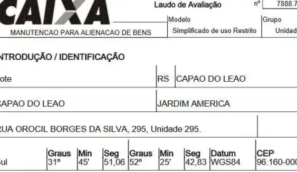 Oportunidade Única em CAPAO DO LEAO - RS | Tipo: Terreno | Negociação: Venda Direta Online  | Situação: Imóvel
