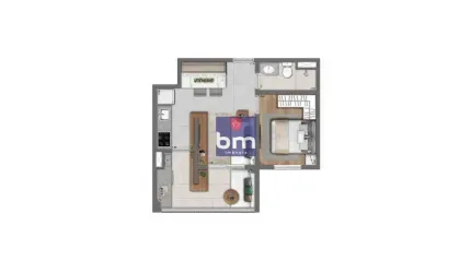 Apartamento à venda em São Paulo, Vila Andrade, com 1 quarto, com 38 m², Living Concept Panamby