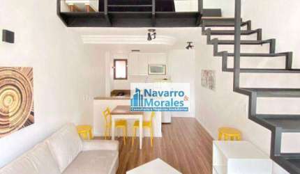 Apartamento, 40 m² - venda por R$ 700.000,00 ou aluguel por R$ 4.800,00/mês - Moema - São Paulo/SP