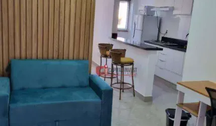 Apartamento com 1 dormitório para alugar, 48 m² por R$ 2.280,00/mês - Dom Bosco - Jaguariúna/SP