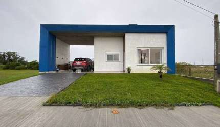 Casa em condomínio fechado com 3 quartos à venda na Rs 389, Estrada do Mar, 27, Santorini, Xangri-Lá por R$ 850.000