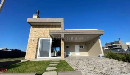 Casa em condomínio fechado com 3 quartos à venda na Rs 389, Estrada do Mar, 27, Santorini, Xangri-Lá por R$ 1.350.000
