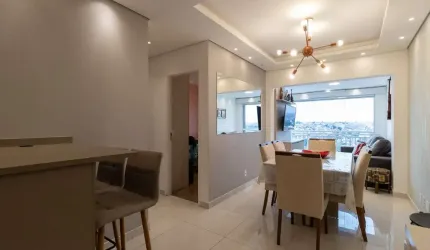 Espetacular apartamento tipo para venda com 2 quartos, sendo 1 suíte, 65m²