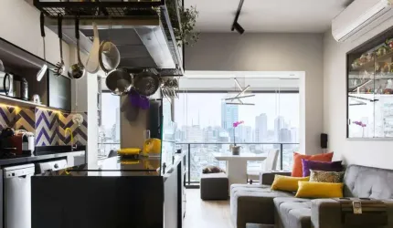 Elegante apartamento tipo para venda com 1 quarto, sendo 1 suíte, 48m²