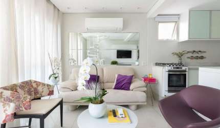 Aconchegante apartamento tipo para venda com 1 quarto, sendo 1 suíte, 69m²
