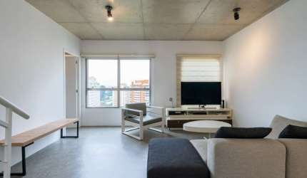 Versátil cobertura para venda com 1 quarto, 140m²