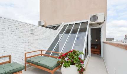 Versátil cobertura para venda com 1 quarto, 80m²