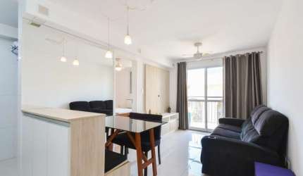 Confortável apartamento tipo para venda com 1 quarto, sendo 1 suíte, 38m²