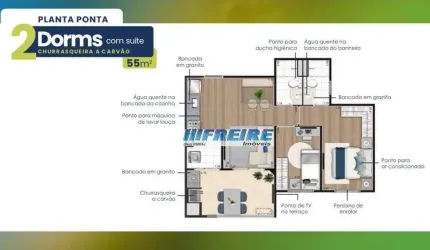 Apartamento com 2 dormitórios à venda, 55 m² por R$ 529.000,00 - Campestre - Santo André/SP