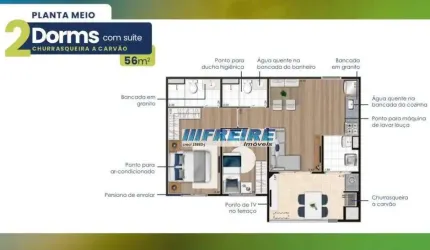 Apartamento com 2 dormitórios à venda, 56 m² por R$ 522.500,00 - Campestre - Santo André/SP