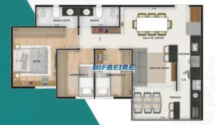 Apartamento com 3 dormitórios à venda, 64 m² por R$ 618.000,00 - Vila Assunção - Santo André/SP
