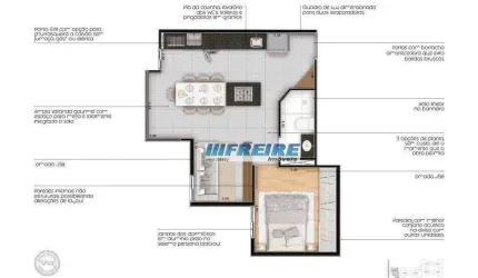 Apartamento com 1 dormitório à venda, 38 m² por R$ 269.000,00 - Vila Príncipe de Gales - Santo André/SP