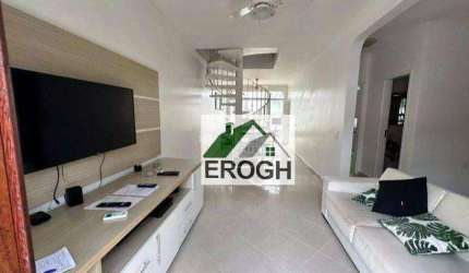 Casa com 3 dormitórios, Condomínio Costa do Mar, 191 m² por R$ 1.000.000 - Jardim Três Marias - Guarujá/SP