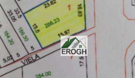 Terreno à venda, 286 m² por R$ 827.000,00 - Jardim - Santo André/SP