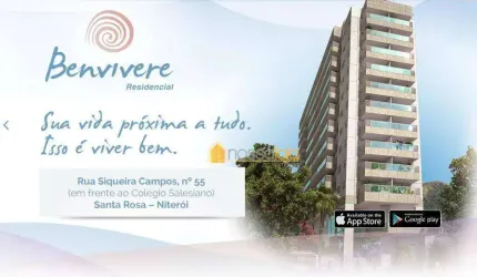 Apartamento com 2 dormitórios à venda, 81 m² - Santa Rosa - Niterói/RJ