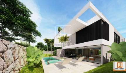 Casa (térrea em condominio) 5 dormitórios/suite, cozinha planejada, portaria 24hs, lazer, elevador, em condomínio fechado