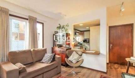 Apartamento no Bairro Auxiliadora de 1 dormitório e 2 vagas