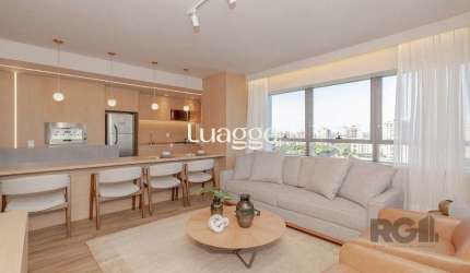 Apto de 1 dormitório com 60m² pronto para morar com 2 vagas e vista panorâmica