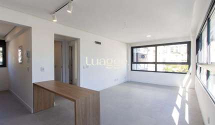 Apartamento 1 dormitório sendo suíte semi - mobiliado
