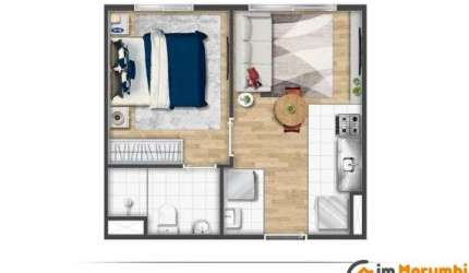 Kitnet / Stúdio à venda na Rua José da Silva Ribeiro, 814, Vila Andrade, São Paulo, 25 m2 por R$ 265.000