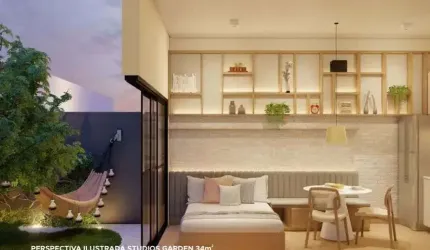 Studio Garden à venda no Nurban Campo Belo no Vila Congonhas em São Paulo - SP