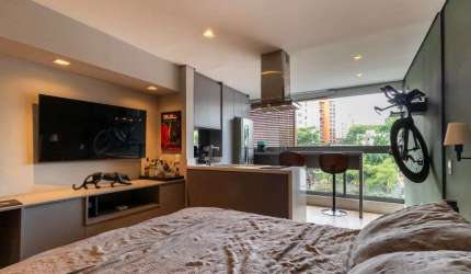 Apartamento tipo studio à venda no Condomínio Axis Vila Mariana em Mirandópolis em São Paulo - SP