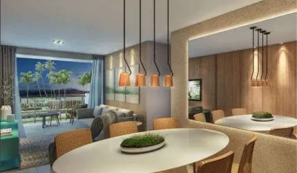 Apartamento alto padrão à venda no Condomínio Ipioca Beach Life em Ipioca - Maceió - AL